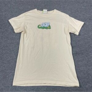 VTG Huf T Shirt Mens Small S Beige Magic Dragon Skater Skateboarding Streetwear